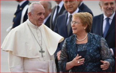El Papa Francisco comenzó gira sudamericana en Chile