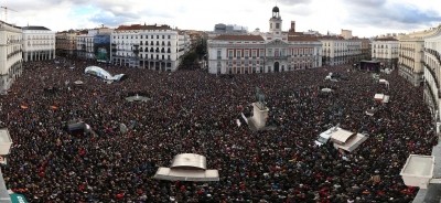 Podemos inicia su campaña electoral con una marcha en Madrid