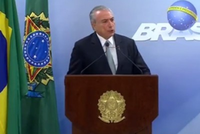 Fiscal General de Brasil pide procesamiento del presidente Michel Temer