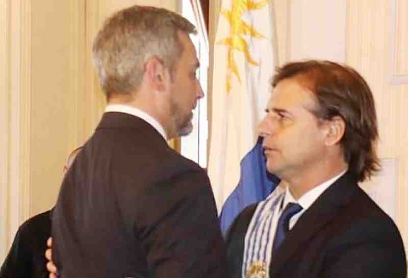 Presidente Lacalle Pou recibe a mandatario de Paraguay