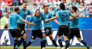 Partidazo de Uruguay: goleó 3-0 a Rusia y terminó primero en el Grupo A