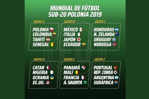 Mundial Sub 20 - Grupo A: Senegal 3 - Tahití 0; Colombia 1 - Polonia 0